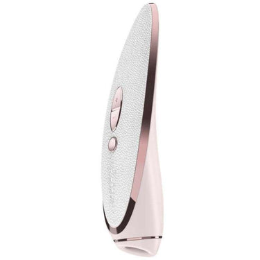 Vibratore Lusso Prêt-à-Porter in Silicone e Oro Rosa, Stimolazione Pressione e Vibrazione